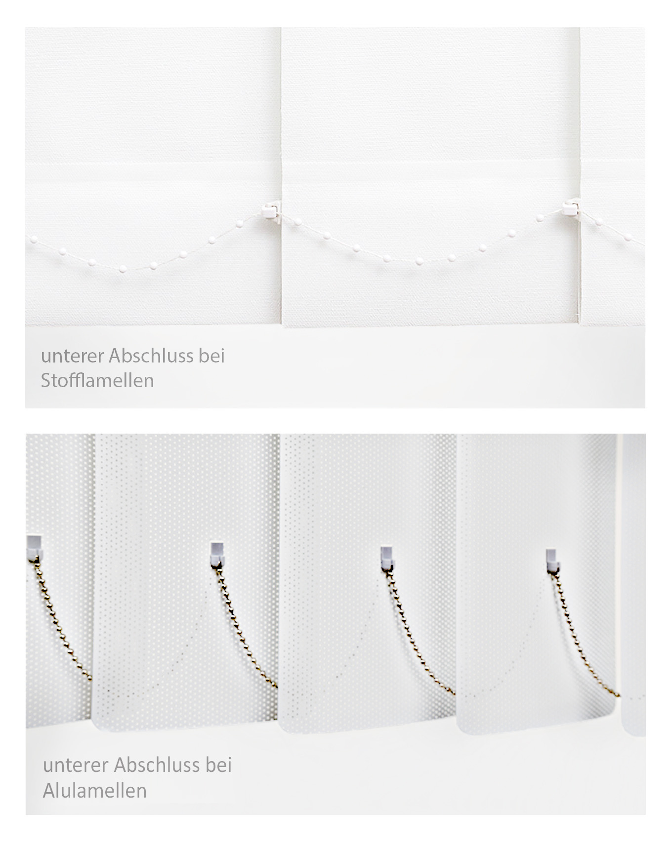 Bild mit Lamellen-Abschlüssen.